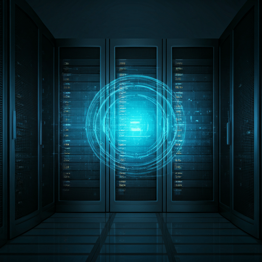 Secure server data core for cloud hosting